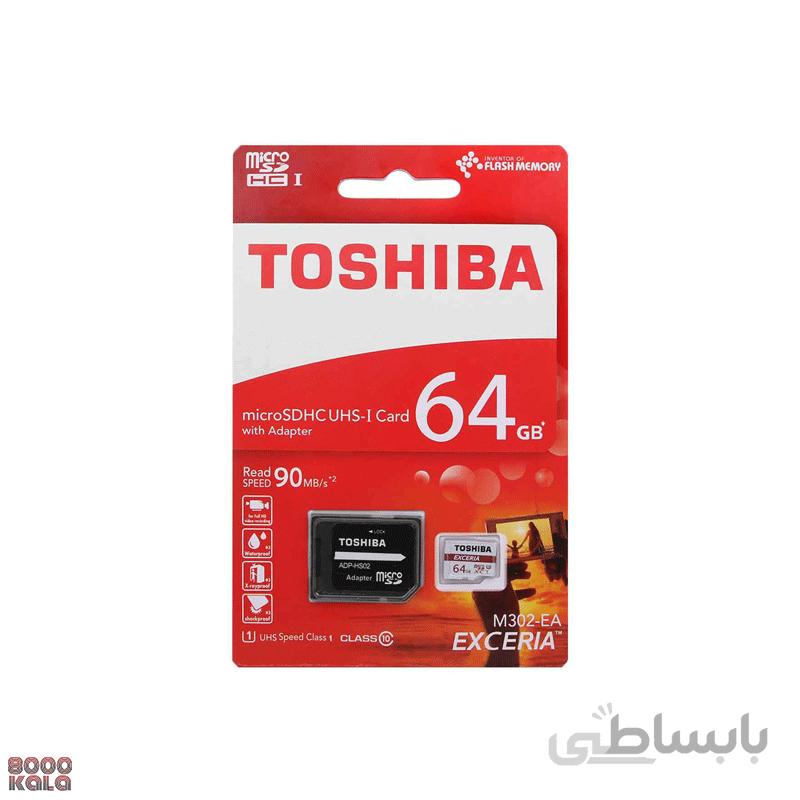کارت حافظه‌ microSDHC توشیبا مدل M302-EA با ظرفیت 64 گیگابایت