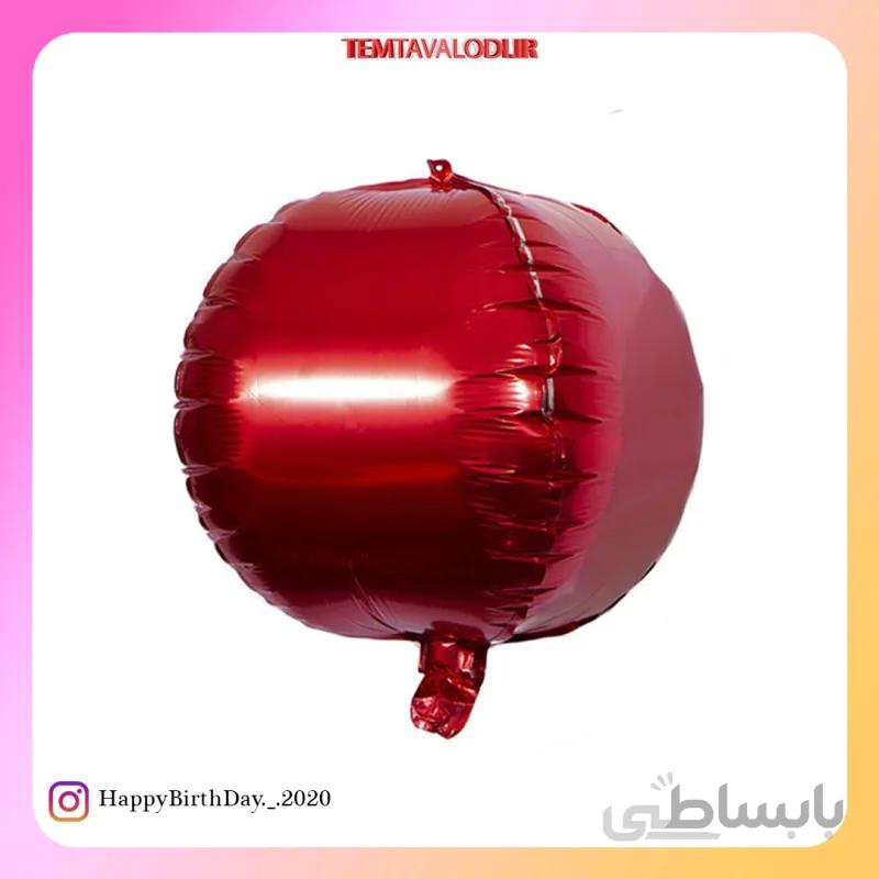 بادکنک فویلی 4 بعدی قرمز