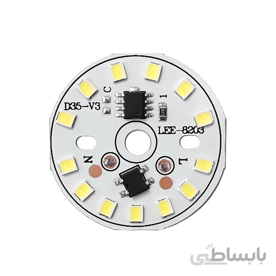 ال ای دی 7 وات 220 ولت سفید مهتابی