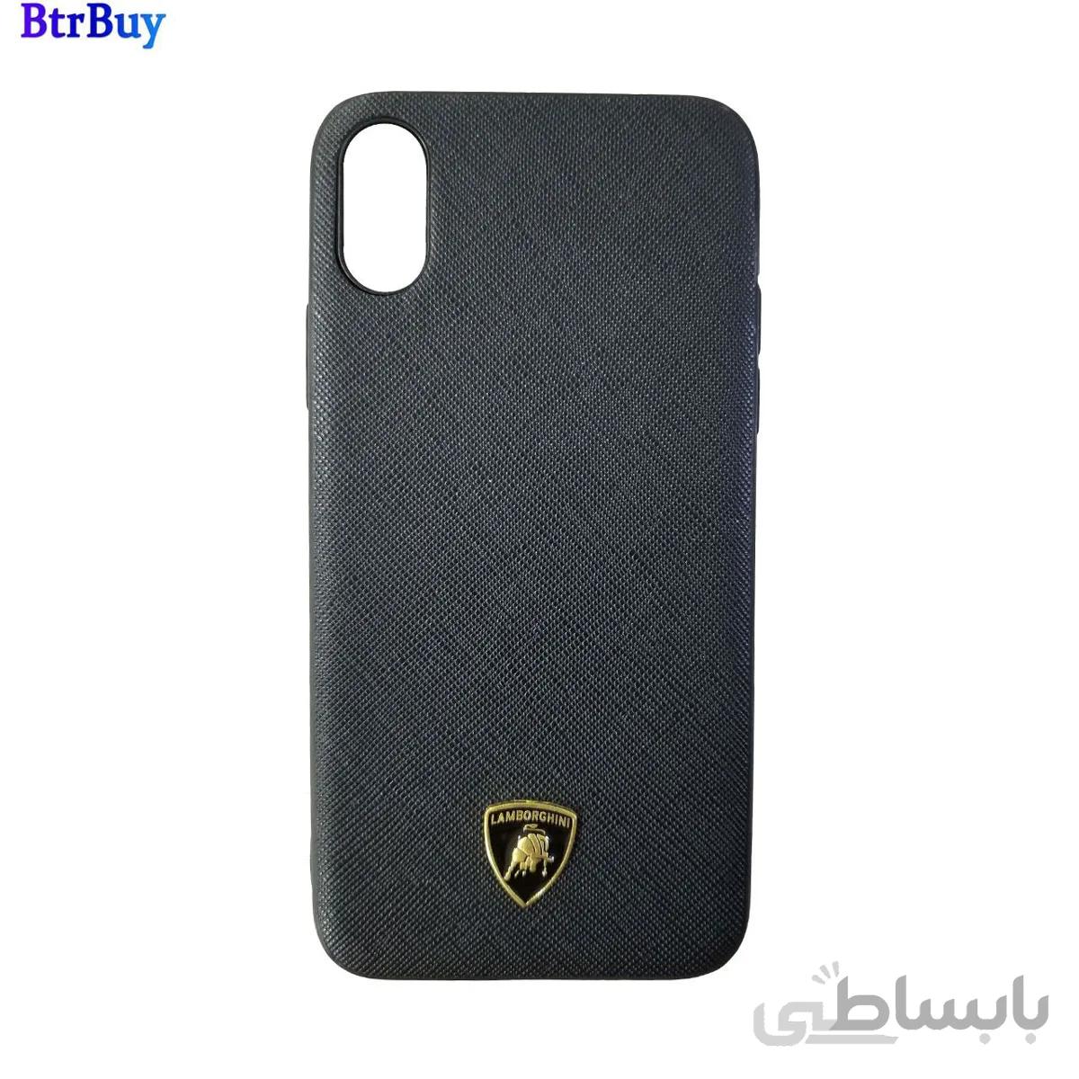 قاب چرمی سوزنی لوگو lamborghini مناسب iphone XS max