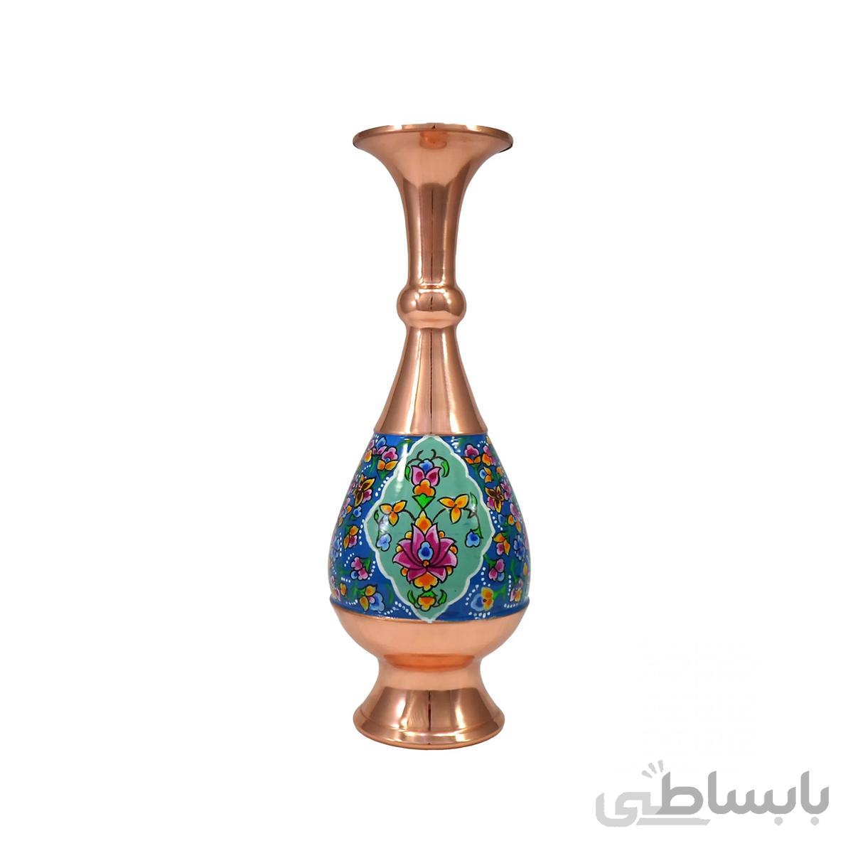 گلدان مس و پرداز مدل صراحی 25 سانتی متر