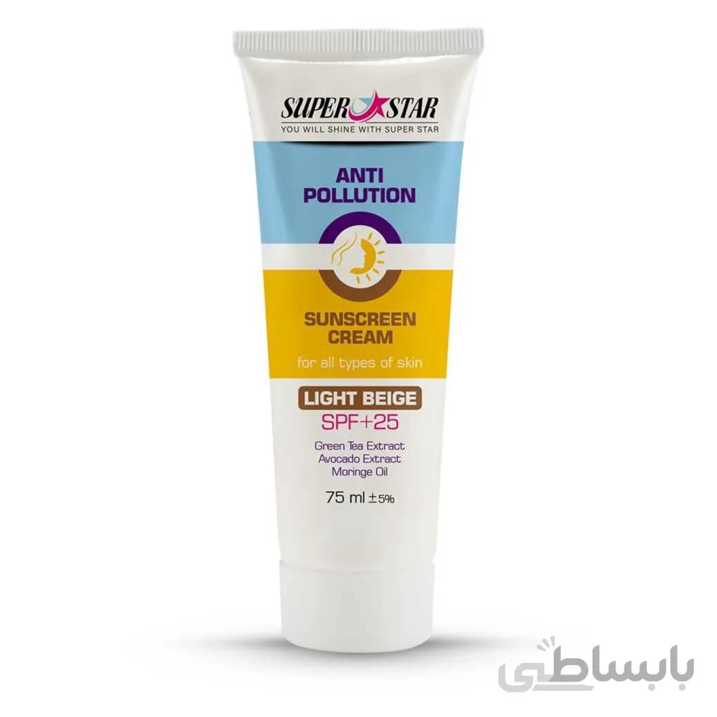 ضد آفتاب کرم پودری روشن SPF25
