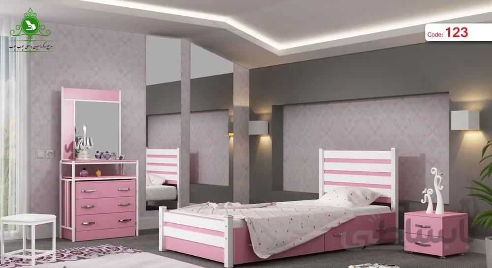 تخت خواب یک نفره مدل آذین