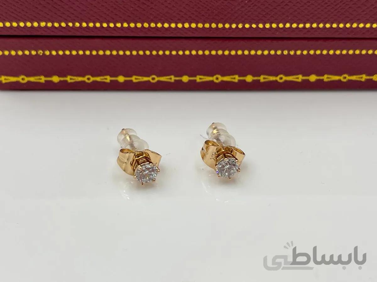 گوشواره ژوپینگ تک نگین