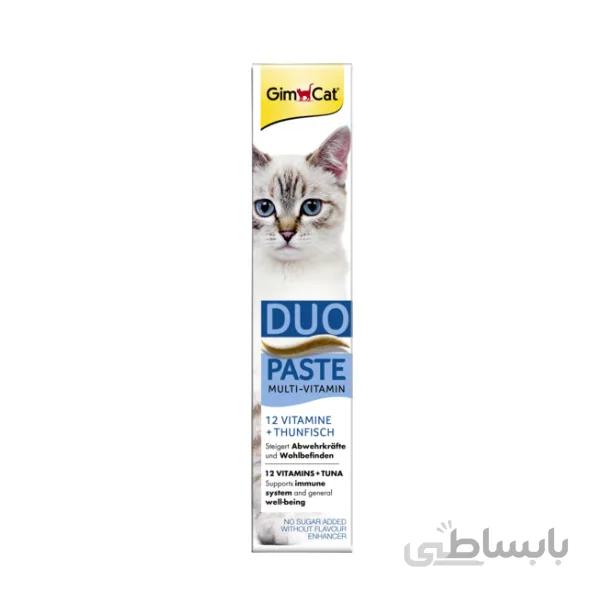 خمیر مولتی ویتامین گربه با طعم ماهی تن جیم کت – GimCat Duo Paste