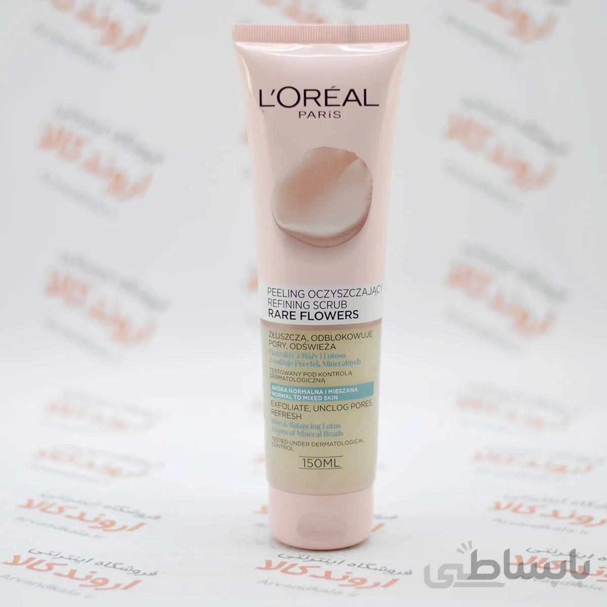 اسکراب صورت لورآل Loreal مدل Rare Flowers