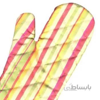 دستکش فر کتان 31 × 14 رزین تاژ طرح اسپرید صورتی