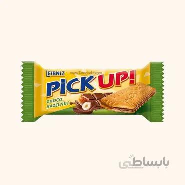 بیسکویت کرمدار پیکاپ شکلاتی فندقی