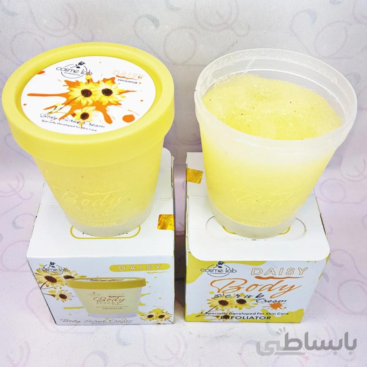 لایه بردار ژله ای بدن کوزم لب COSME LAB مدل دایسی daisy بادی اسکراب حجم 200 میلی لیتر