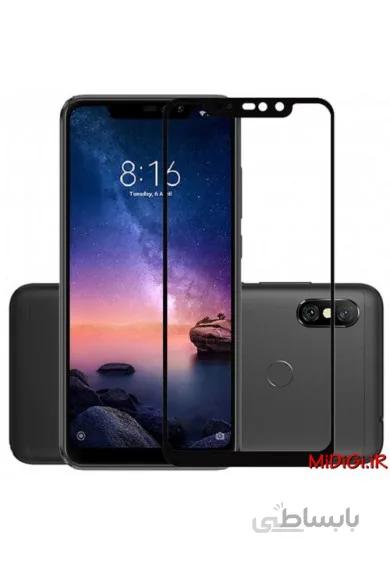 گلس فول فریم ردمی نوت سیکس پرو شیائومی | Glass Xiaomi Redmi Note 6 Pro Full Frame 5D 9H