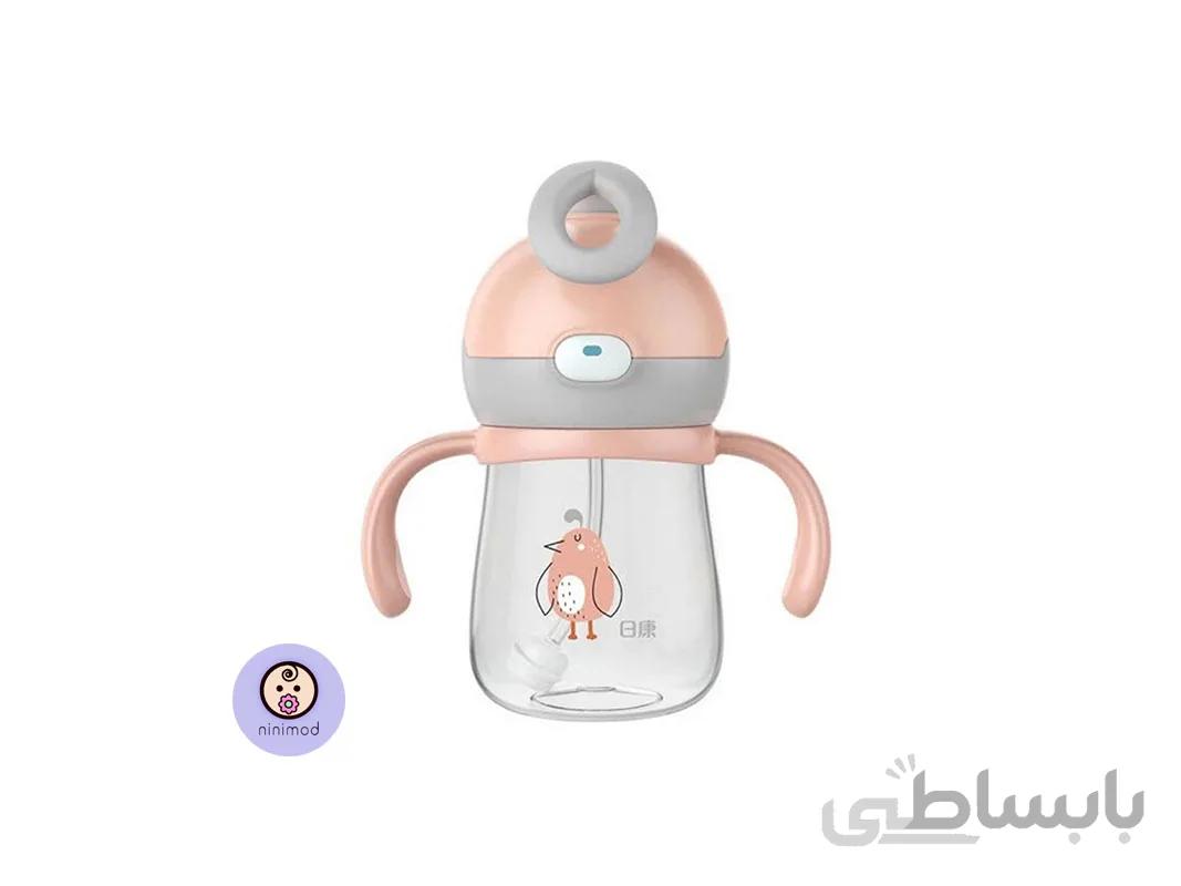 لیوان آبمیوه خوری ۲۲۰ میل Rovco رنگ صورتی
