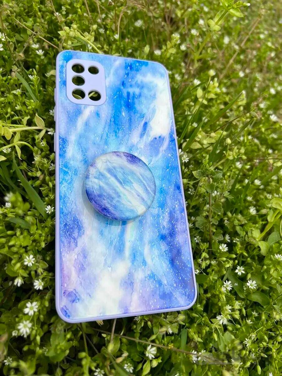 قاب موبایل طرح کهکشان سامسونگ Galaxy A31 به همراه پاپ سوکت
