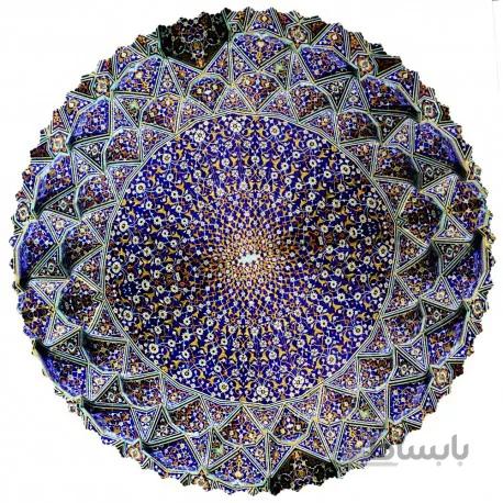 رومیزی مخمل گرد مقرنس