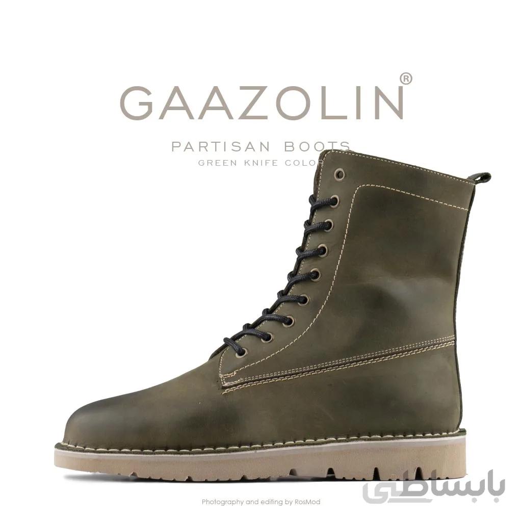 بوت پارتیزان گازولین یشمی – GAAZOLIN Partisan Boots Green Knife