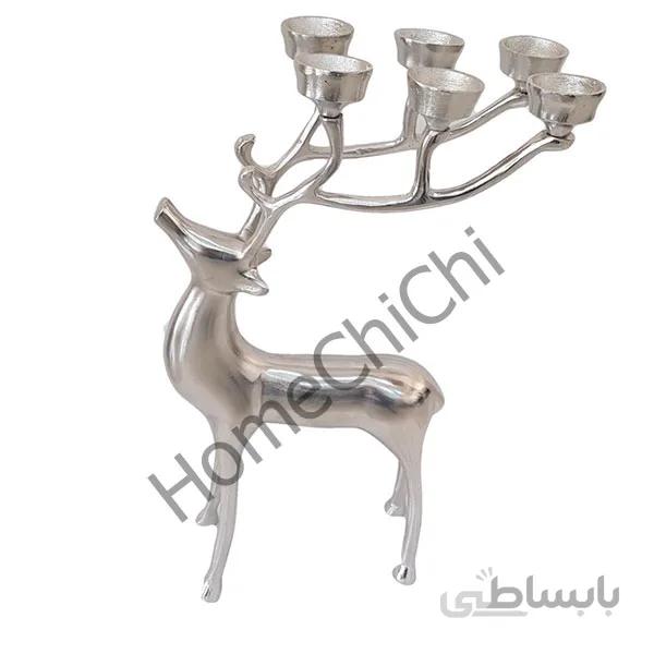 گوزن شش شعله آلومینیومی نقره ای