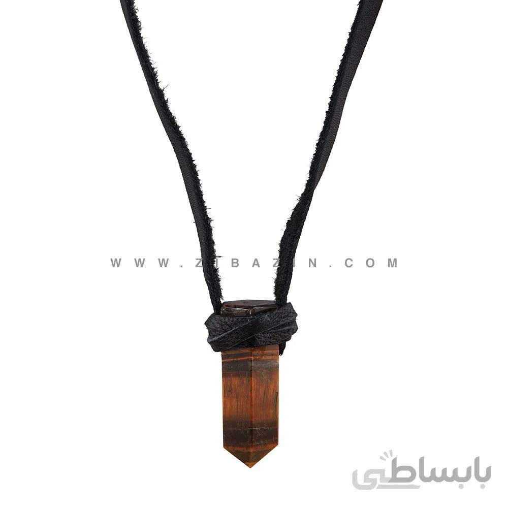 آویز دستساز سنگ چشم ببر