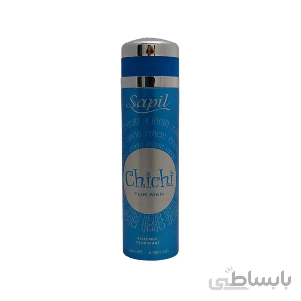 اسپری بدن مردانه ساپیل Sapil مدل Chi Chi حجم 200 میل ا Sapil Chi Chi Deodorant Spray For Men-200ML