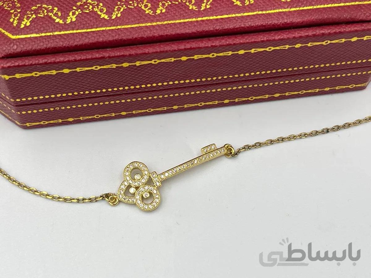 دستبند طرح کلید طلایی