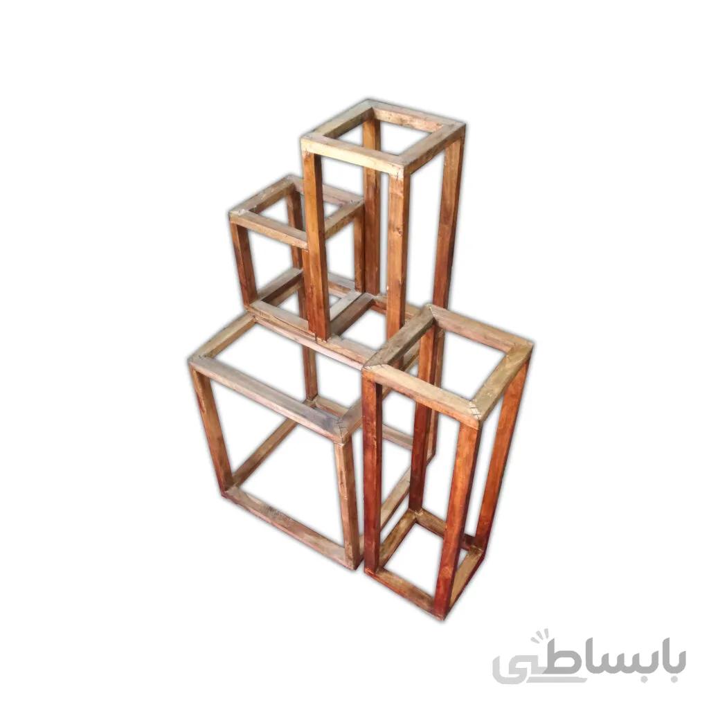 استند گلدان مدرن چهارتكه