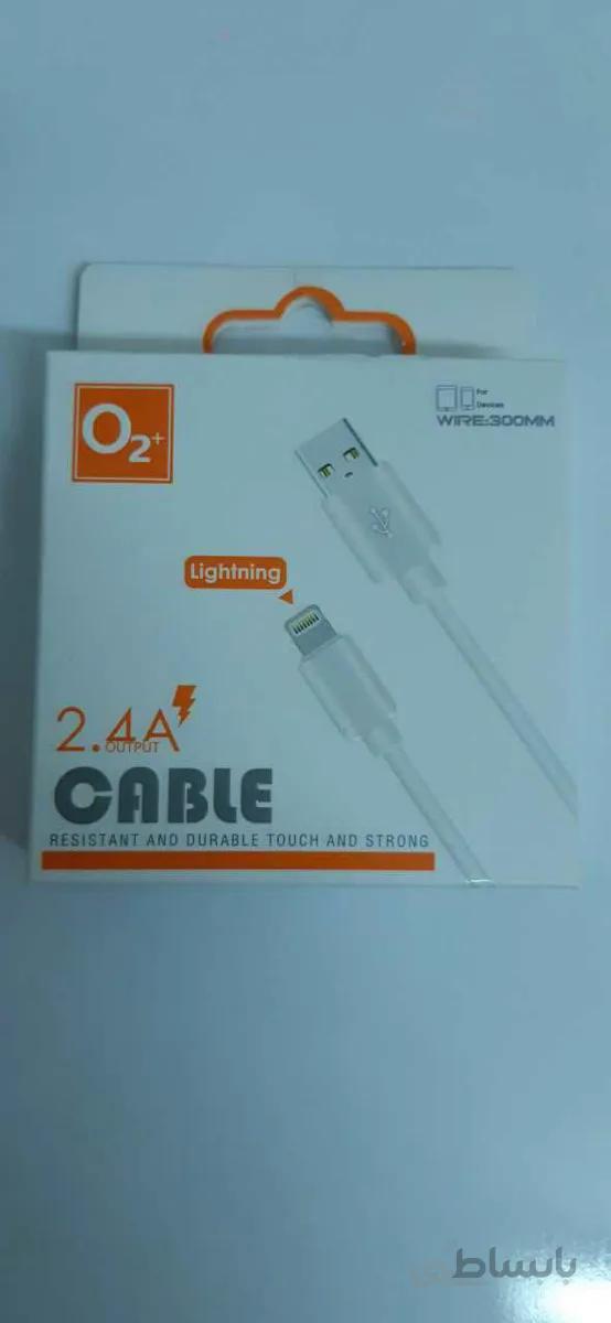کابل پاور بانک لایتنینگ +o2