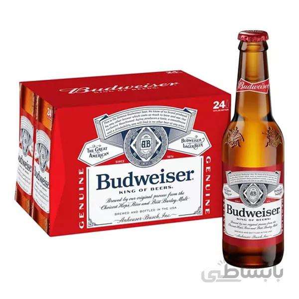 ابجو بادوایزر شیشه بدون الکل باکس 24 عددی Budweiser