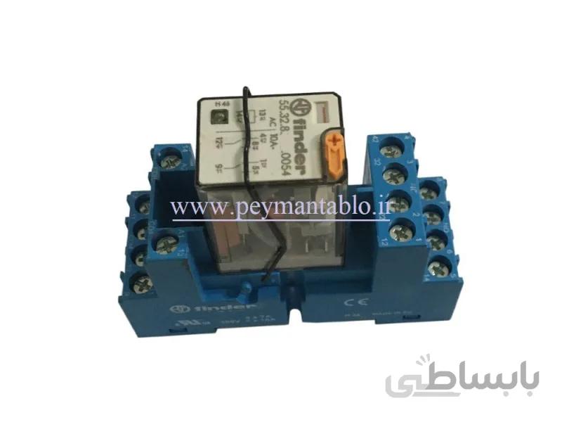 رله فیندر 24 ولت AC دو کنتاکت (Finder(55.32