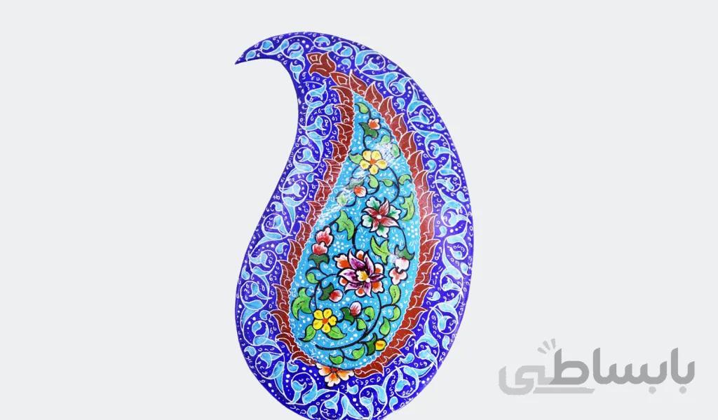پلاک ترمه مینای پرداز