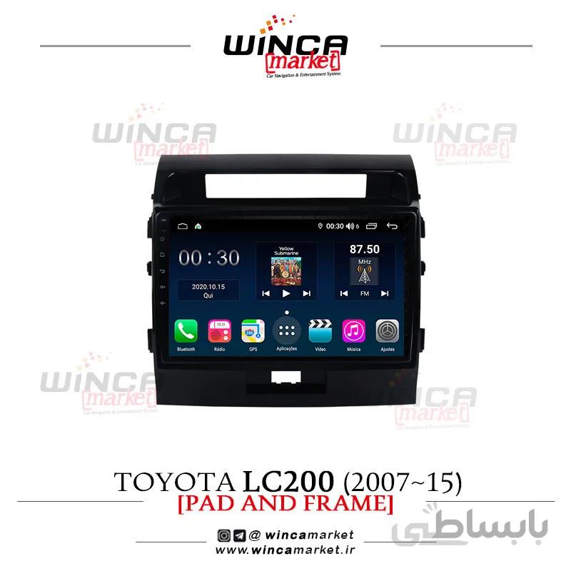 مانیتور اندروید تویوتا اتاق 200 (2015-2007) برند وینکا WINCA سری S500+ پلاس مدل H855