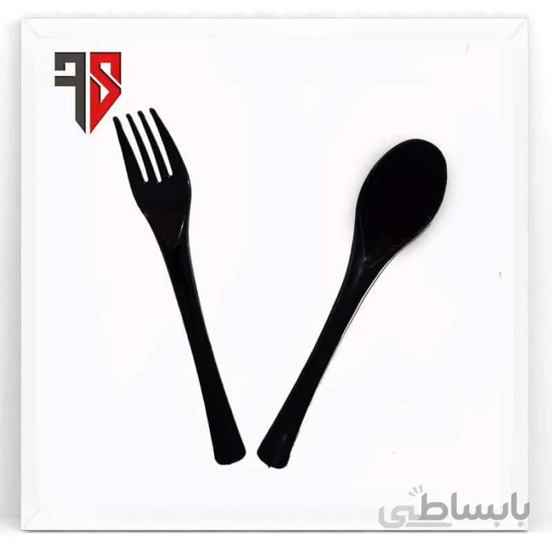 پک (بسته بندی) قاشق و چنگال مشکی آرامیس