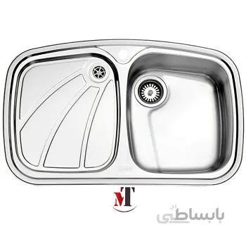 سینک ظرفشویی روکار استیل البرز مدل ۶۱۸/۶۰ ا Sink rock estil alborz model 60-618