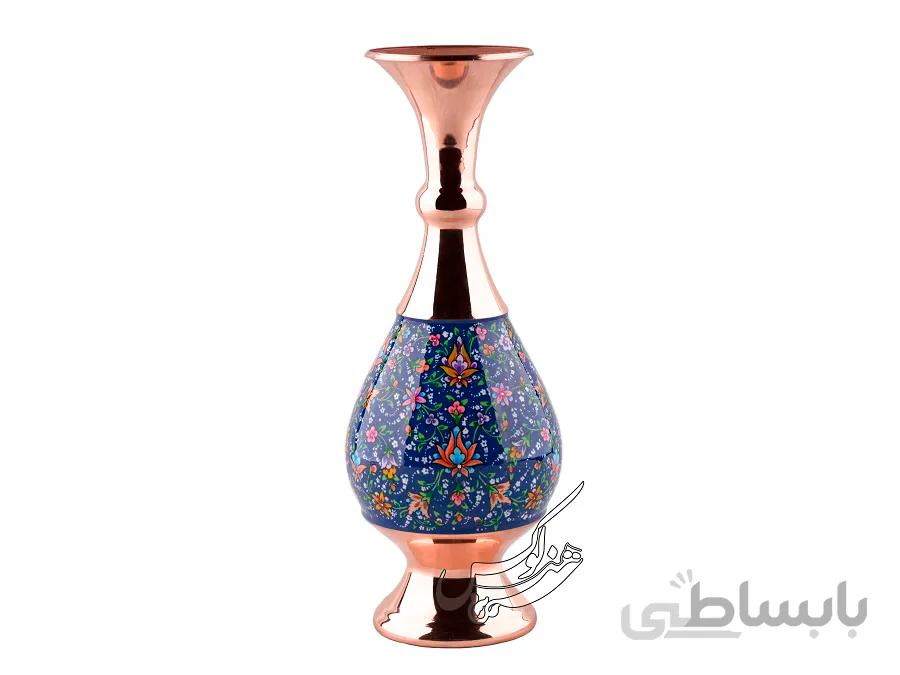 گلدان مس و پرداز سایز 25 سانتی
