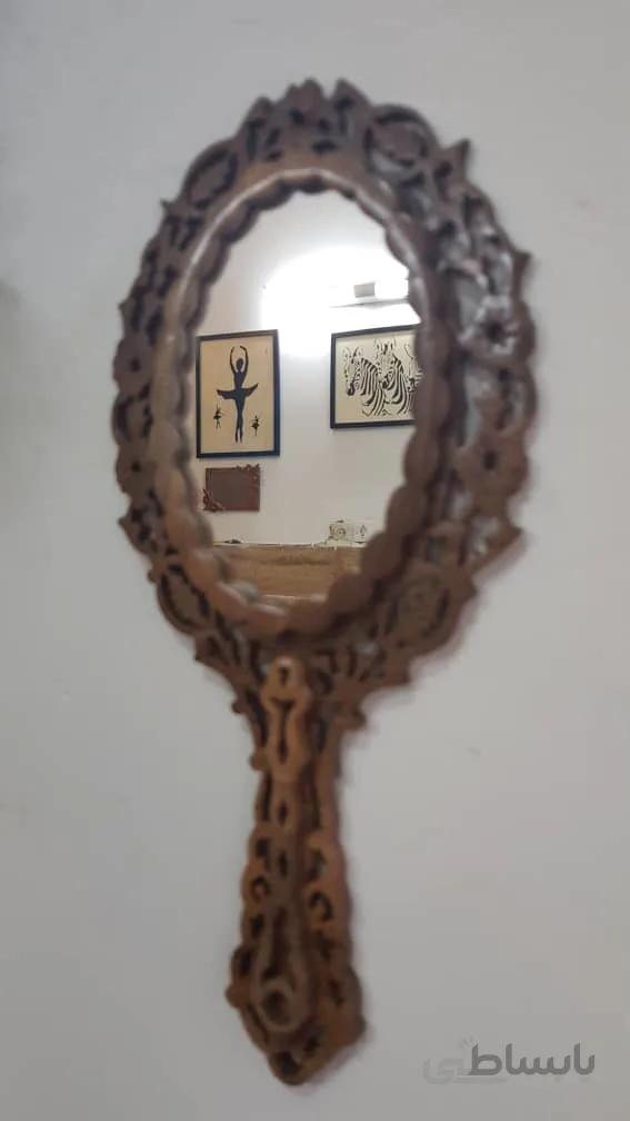 آیینه دستی معرق منبت کد ۱۰۵۵