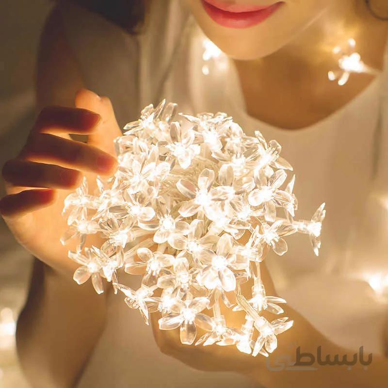ریسه ال ای دی طرح گل 2 متری(باطری خور)