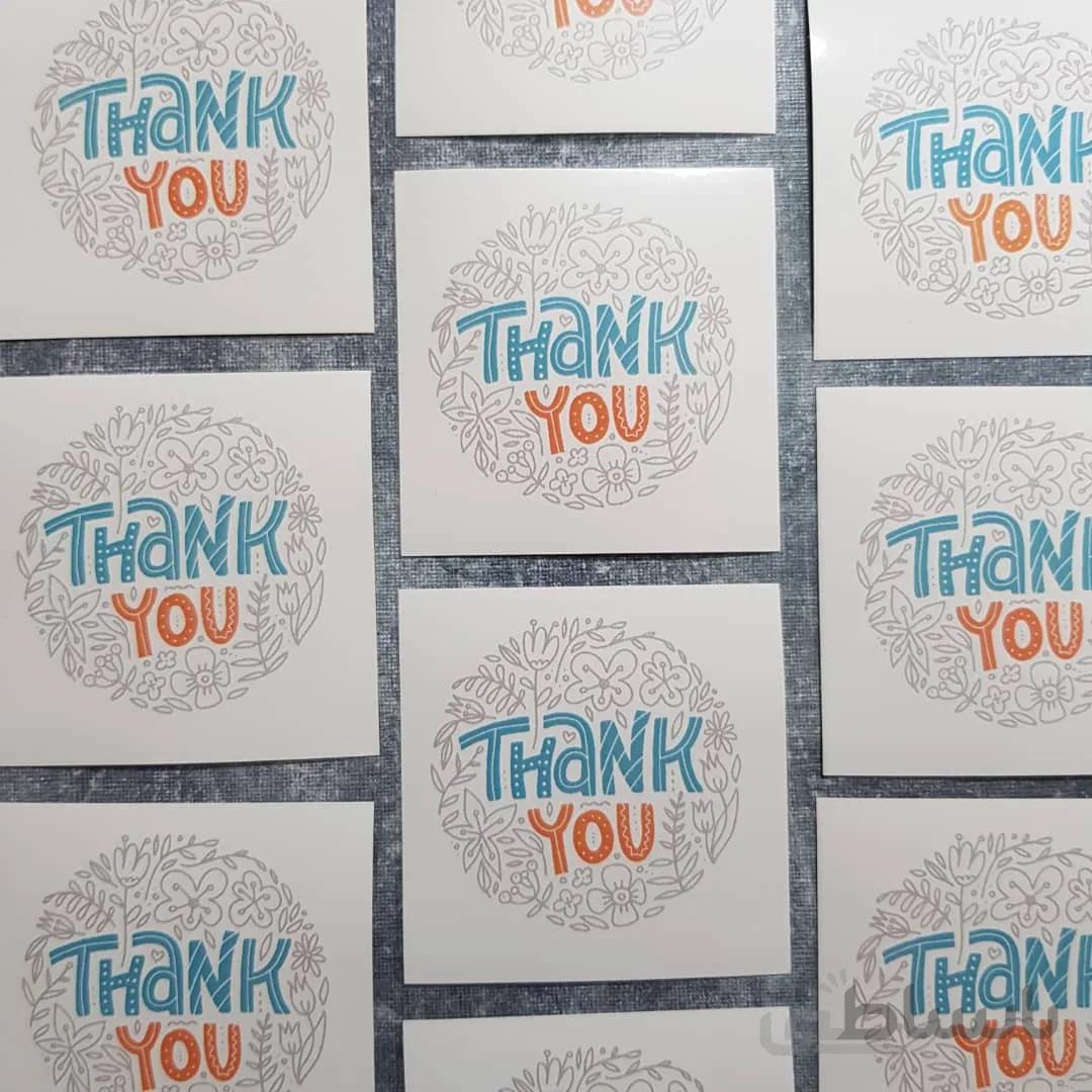 استیکر کسب و کاری thank you (مجموعه 30 عددی)