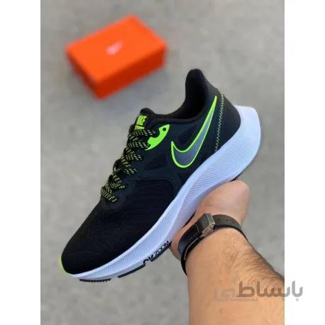 نایک ایر زوم پگاسوس 38 مشکی /فسفری nike air zoom pegasus 38 running