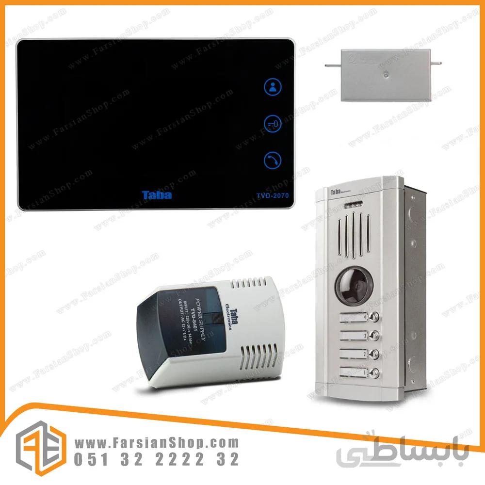 پکیج کامل آیفون تصویری تابا مدل 2070 با پنل 1860 سهند