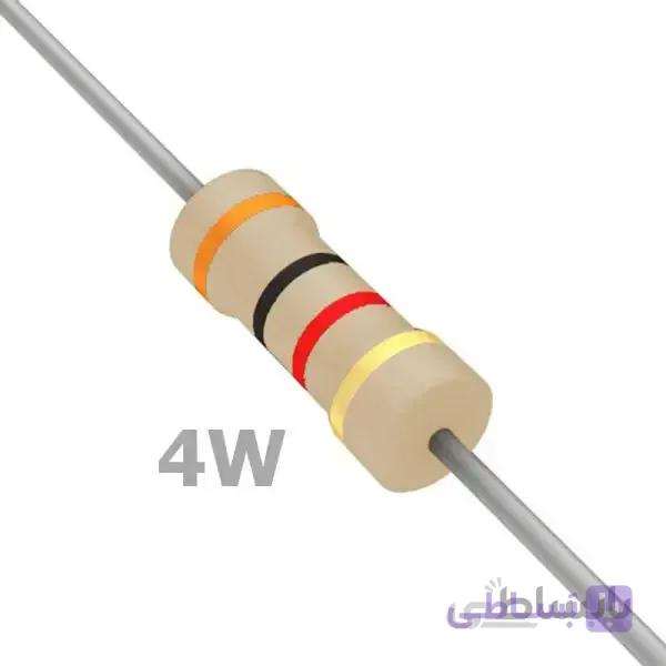مقاومت 2.2 اهم 1/4 وات 5 درصد — تصویر 1