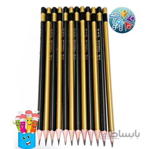 مداد مشکی سه گوش ام کیو(MQ) بسته 12 عددی