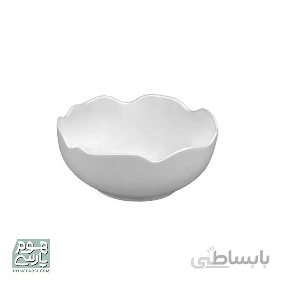 کاسه گرد لبه دار سفید گلدکیشبرند گلدکیش