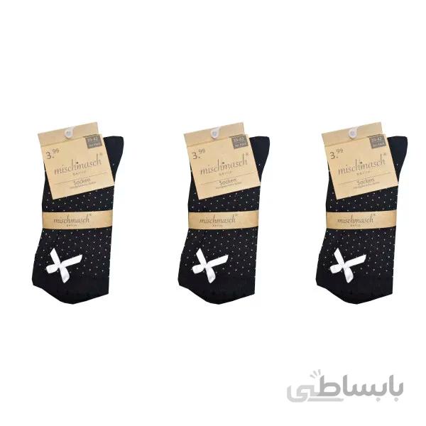 جوراب زنانه میسچ مسچ مدل 9374 بسته 3 عددی
