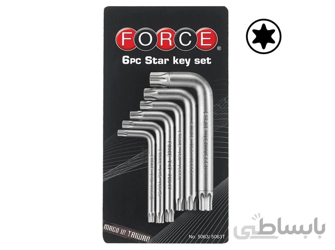 ست آچار ستاره ای 6 عددی فورس – FORCE مدل 5063
