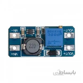 ماژول رگولاتور DC به DC افزاینده 2 آمپر MT3608 با قابلیت تنظیم ولتاژ خروجی