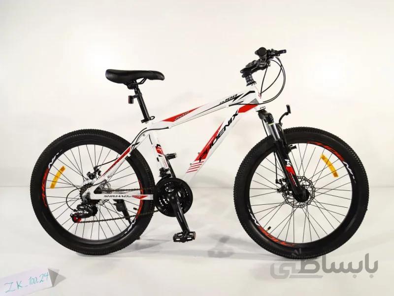 دوچرخه فونیکس سایز 24 کد 24100 تنه آلومینیومی و دیسکی- phoenix ZK100