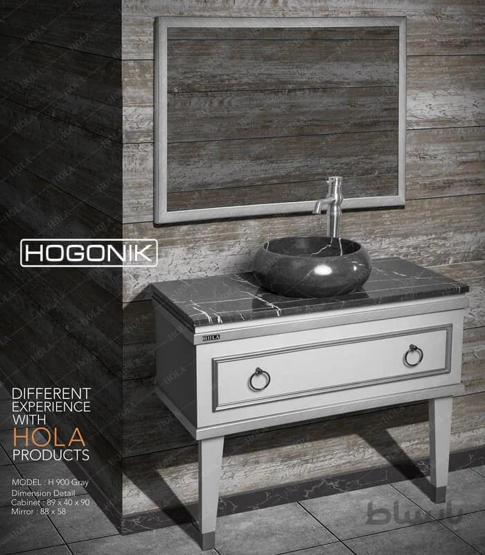 روشویی کابینتی هُلا H900 – طوسی
