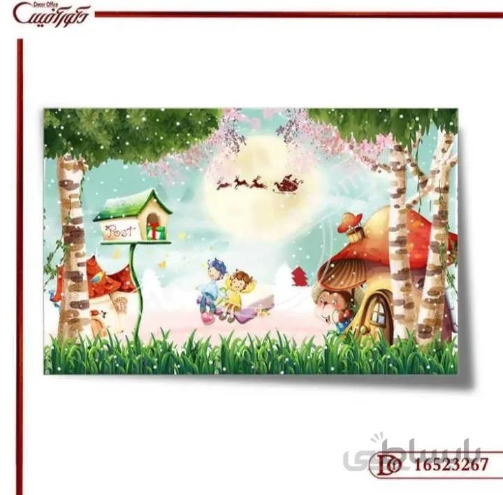 کاغذ دیواری سه بعدی کودک 3267 ا 3D baby wallpaper 3267