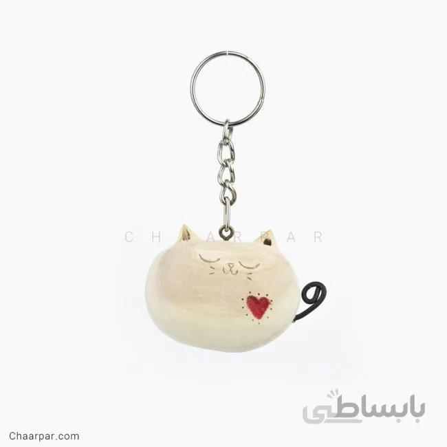 سرکلیدی گربه قلبی