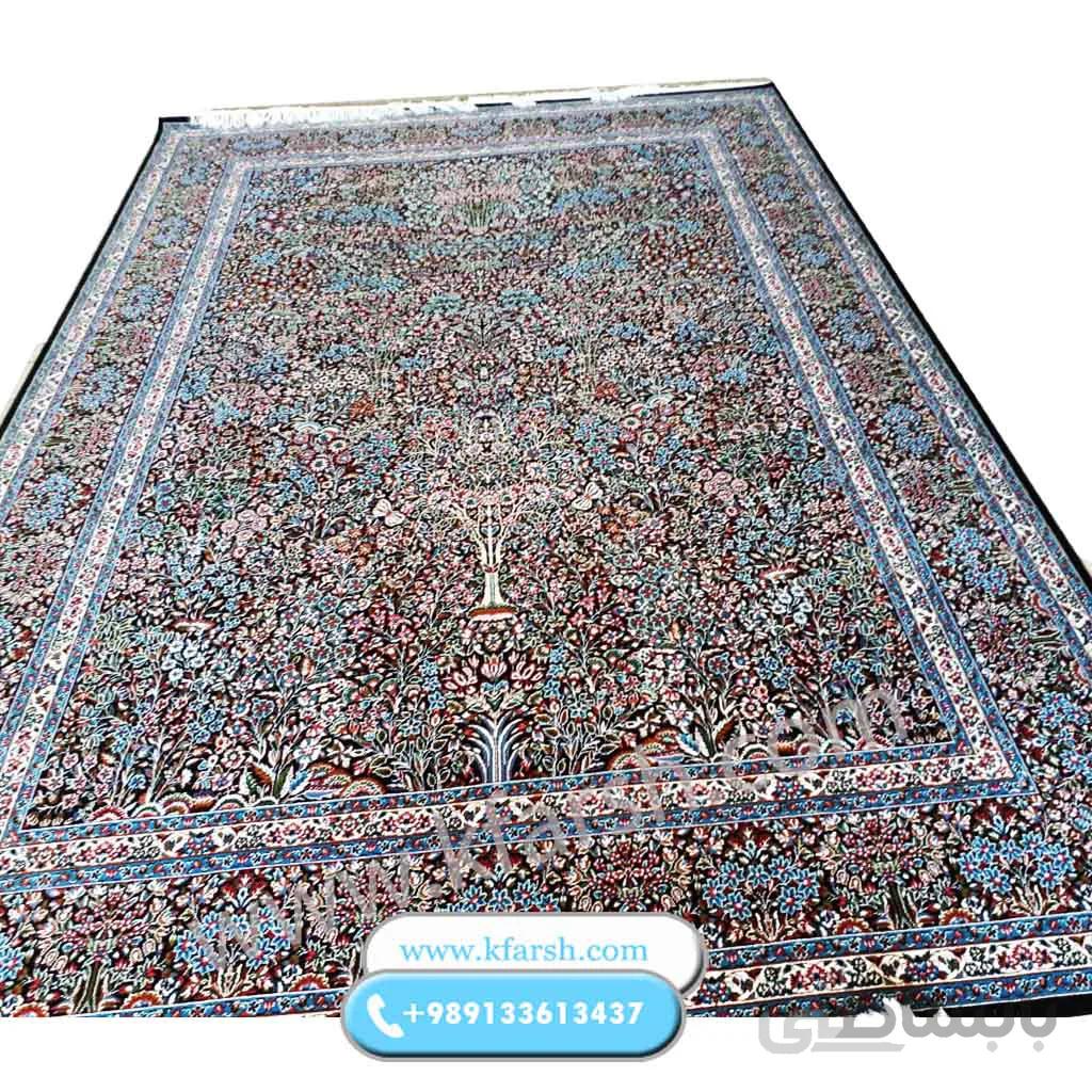 فرش ماشینی کرمان طرح درختی
