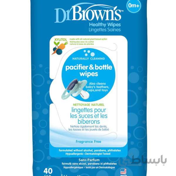 دستمال مرطوب پاک کننده وسایل کودک دکتر براون Dr Brown’s