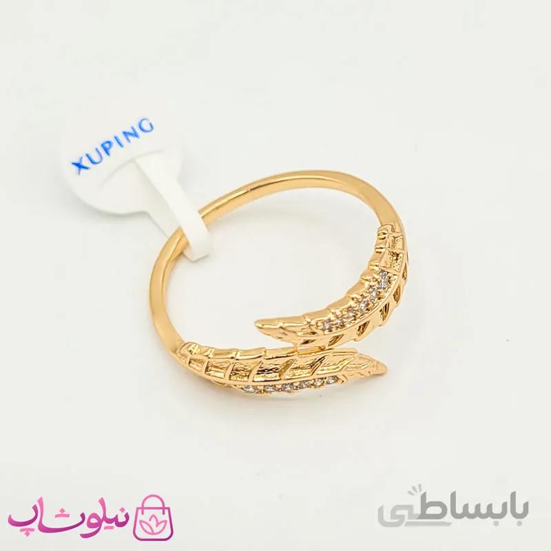 انگشتر زنانه ژوپینگ طرح برگ کد 2582