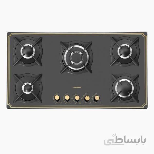 اجاق گاز شیشه ای پرنیان استیل مدل PB 5211